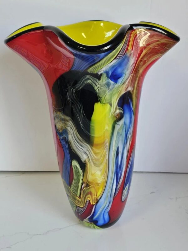Große Murano Stil Glasvase | Art Deco – Bild 3