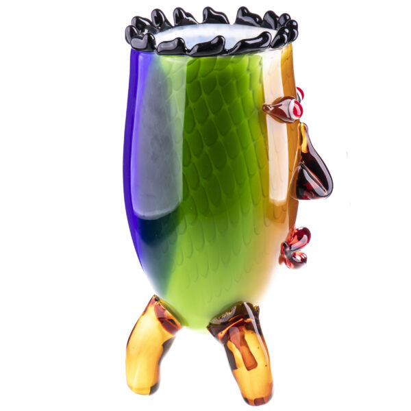 Kunst Vase "Charakterkopf" im Murano-Stil | Handarbeit – Bild 3