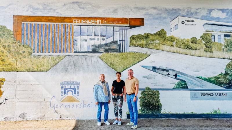 Super kreativ: Germersheim und Zalaszentgrót verwandeln Unterführung in Hingucker