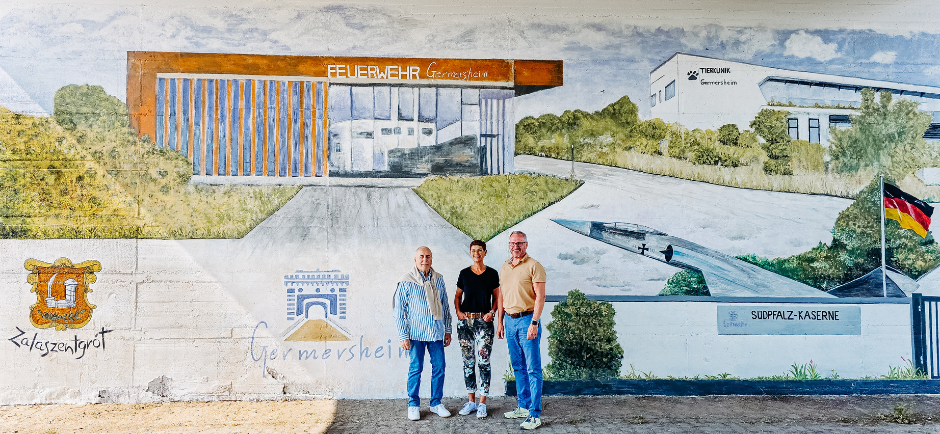 Super kreativ: Germersheim und Zalaszentgrót verwandeln Unterführung in Hingucker