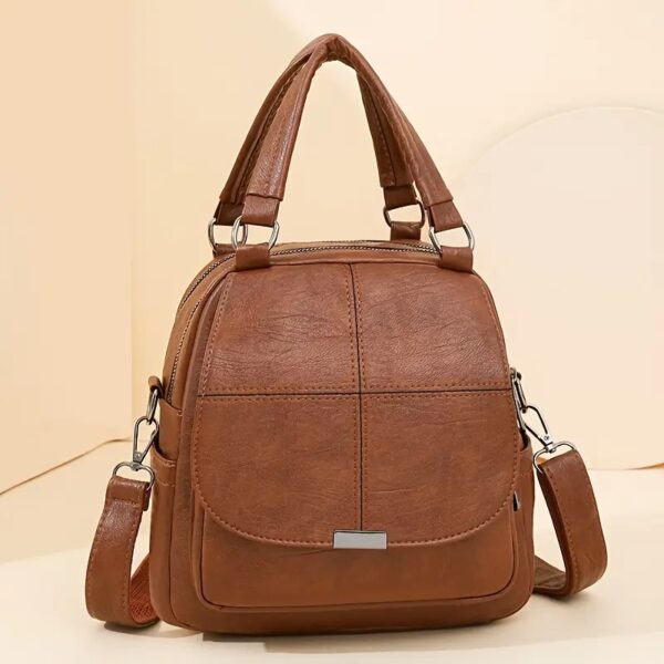 Wandelbarer Damen-Rucksack aus Kunstleder – Elegant als Tasche & Rucksack – Bild 11