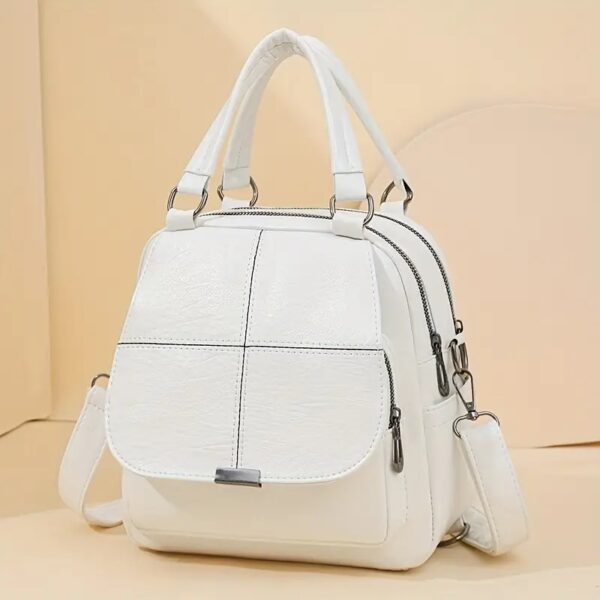 Wandelbarer Damen-Rucksack aus Kunstleder – Elegant als Tasche & Rucksack – Bild 3