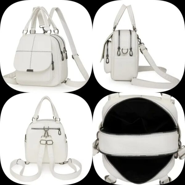 Wandelbarer Damen-Rucksack aus Kunstleder – Elegant als Tasche & Rucksack