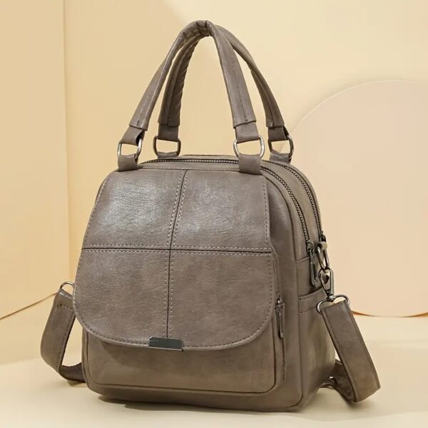 Wandelbarer Damen-Rucksack aus Kunstleder – Elegant als Tasche & Rucksack – Bild 10