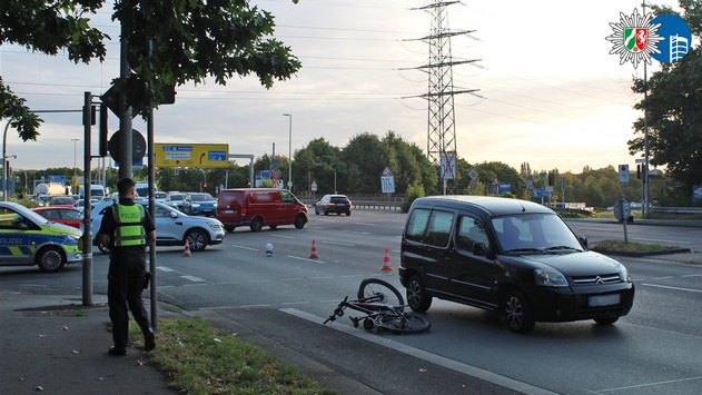 POL-OB: Verkehrsunfall auf Konrad-Adenauer-Allee: E-Bike-Fahrer verletzt