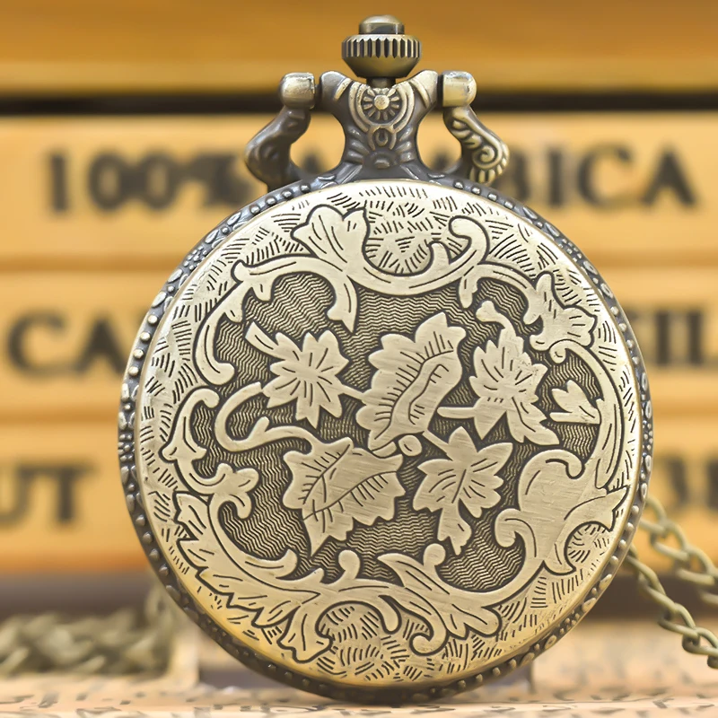 Taschenuhr Österreich Wappen-Adler-Motiv-Bronze-Kette