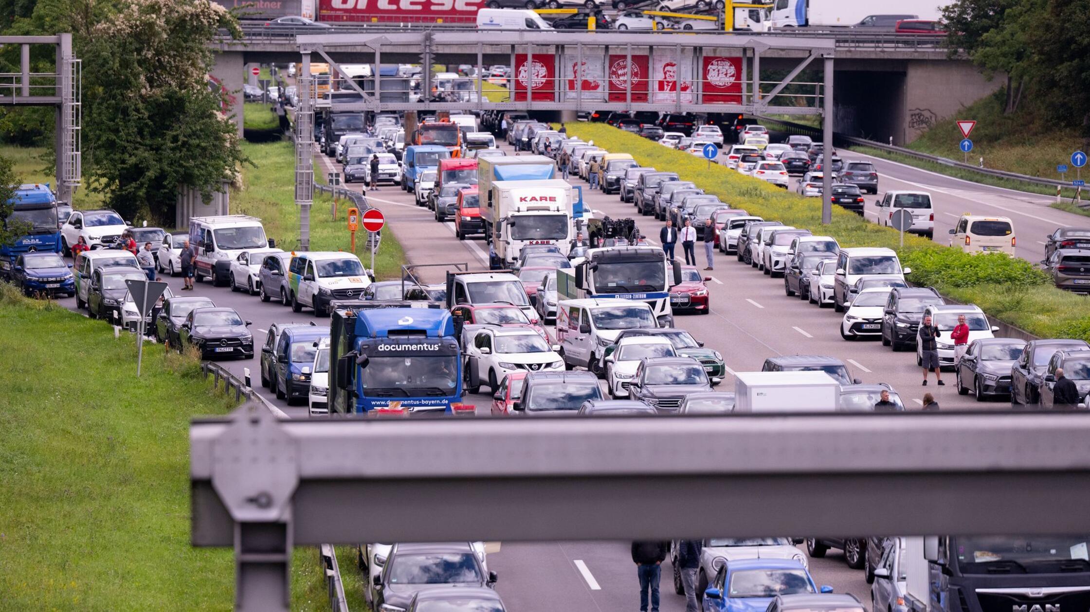 Mehr als 20.000 Kilometer Stau während der Ferien in Bayern