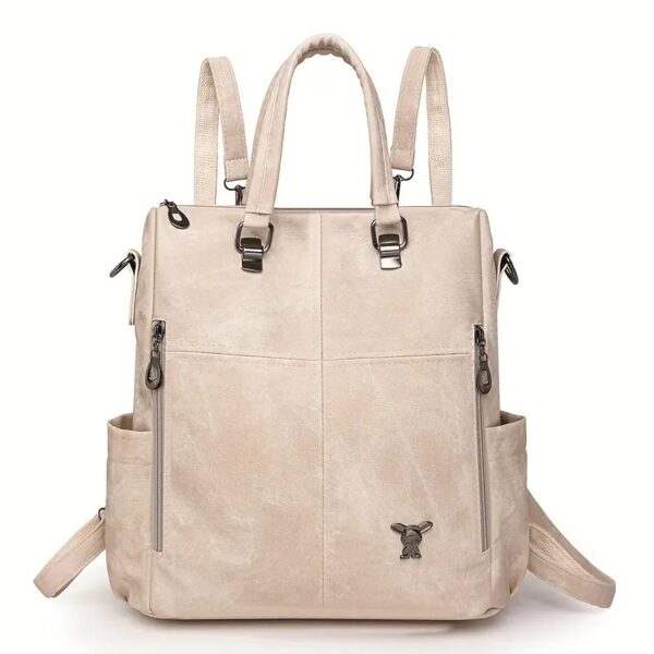 Multifunktionaler Damen-Rucksack im Vintage-Look – Wandelbar als Handtasche – Bild 12