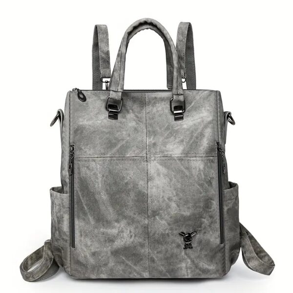 Multifunktionaler Damen-Rucksack im Vintage-Look – Wandelbar als Handtasche – Bild 13