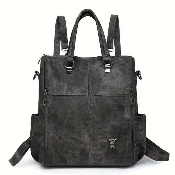 Multifunktionaler Damen-Rucksack im Vintage-Look – Wandelbar als Handtasche – Bild 15