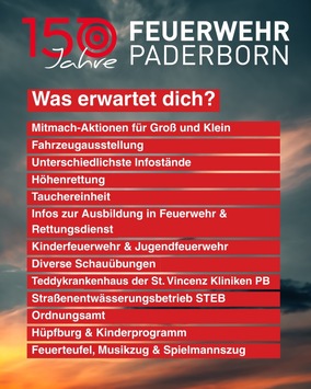 FW Paderborn: Breslauer Str am Sonntag teilweise gesperrt – Tag der offenen Tür der Feuerwehr Paderborn