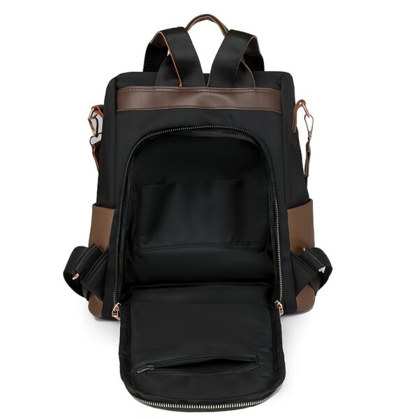 Moderner Damen-Rucksack mit Anti-Diebstahl-Funktion & Bommel-Anhänger – Bild 8