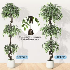 Künstlicher Ficus-Baum – mit stilvollem Topf