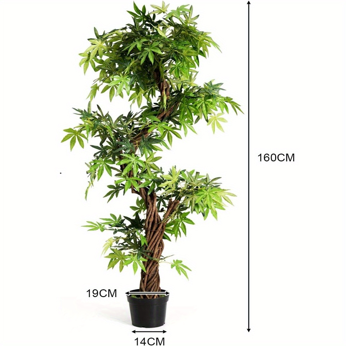 Künstlicher Bonsai-Baum (152 cm) – Deko-Baum für drinnen und draußen
