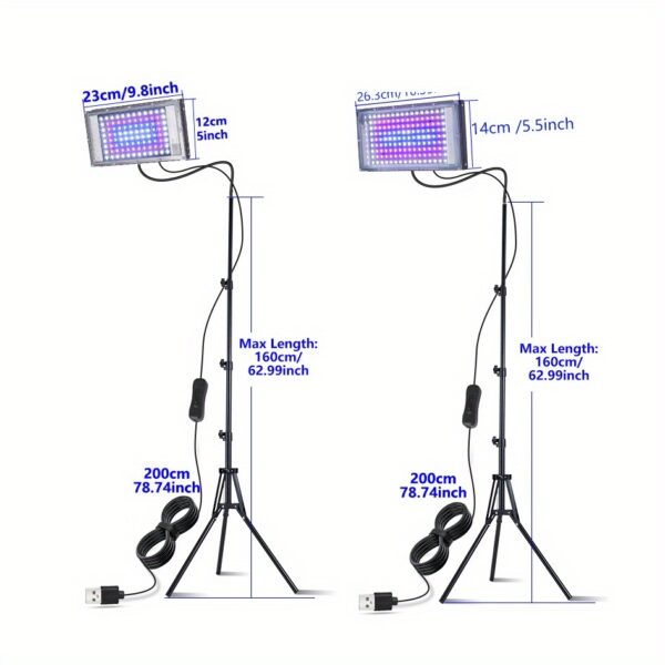 LED Pflanzenlampe mit Stativ – Bild 6