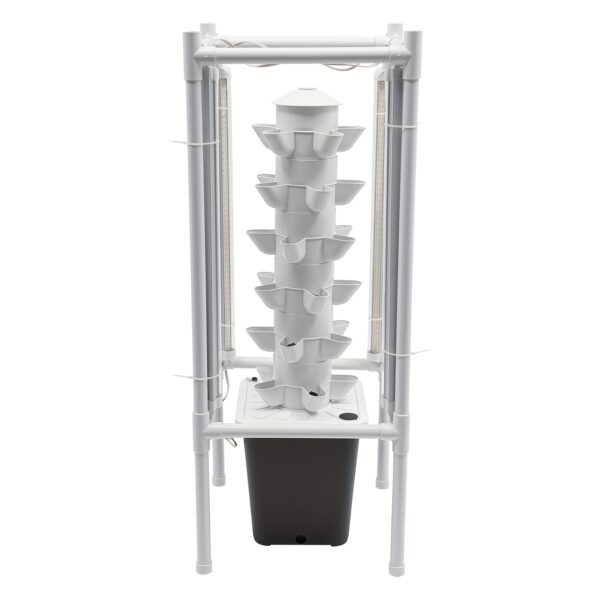 Hydroponischer Pflanzturm mit LED-Wachstumslampen – Komplett-Set für 30 Pflanzen – Bild 6