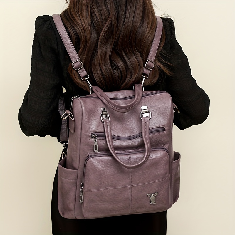 Wandelbarer Damen-Rucksack im Vintage-Stil – Als Tasche & Rucksack tragbar