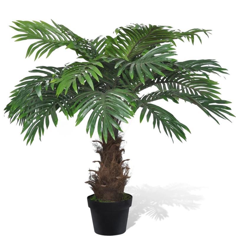 Künstliche Palme mit Topf – 80 cm, naturgetreu & pflegeleicht