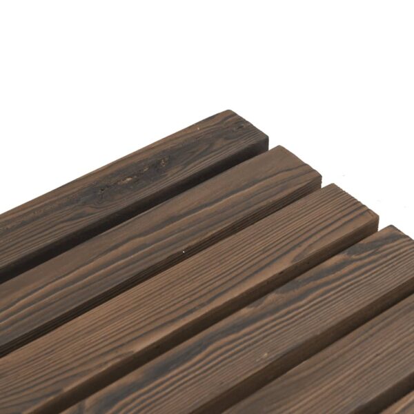 Gartentisch aus Holz-rustikal-Wagenrad-Design-115x55cm – Bild 17