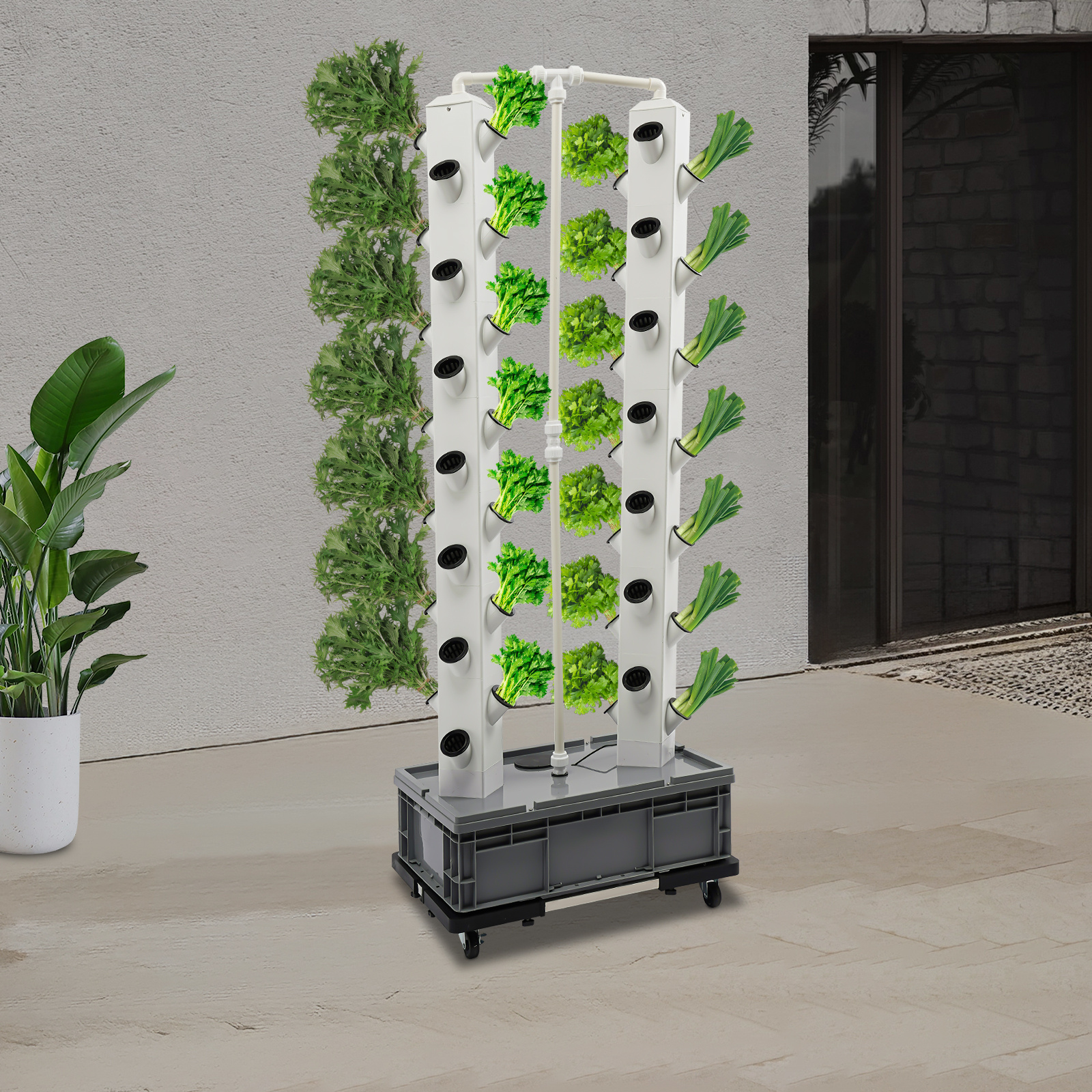 Großes Hydroponik-System für 56 Pflanzen