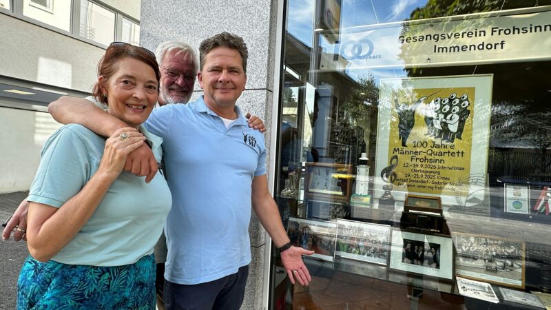 Ein Jahrhundert: Männer-Quartett Frohsinn Immendorf zelebriert Jubiläum mit internationalem Flair
