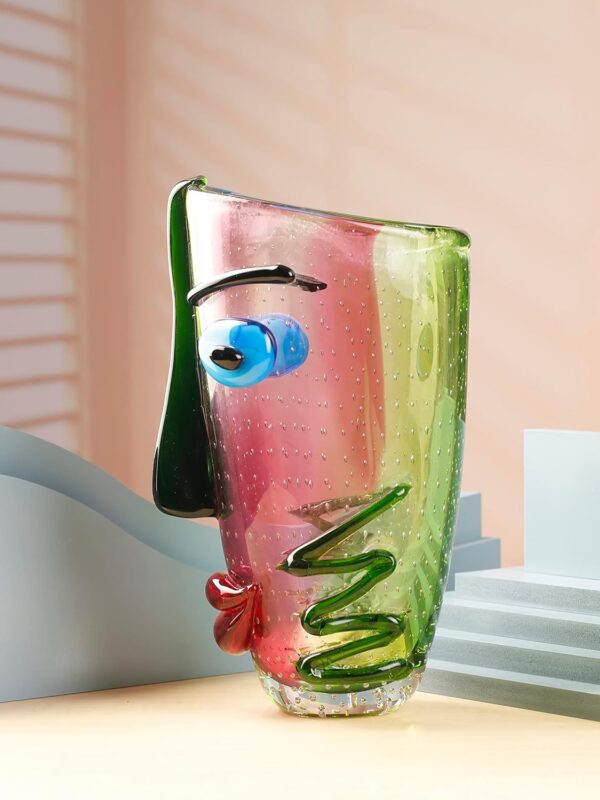 Kunst-Vase Picasso im Murano Stil - Made in Italy – Bild 2