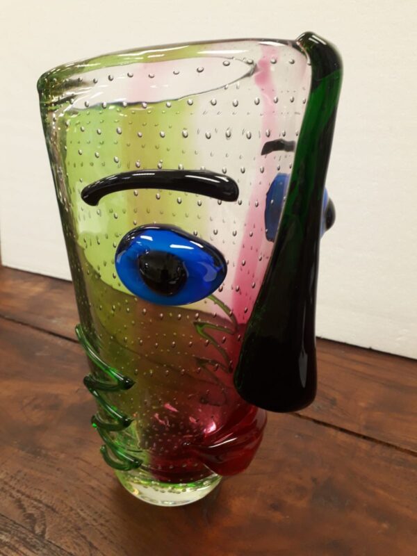Kunst-Vase Picasso im Murano Stil - Made in Italy – Bild 3