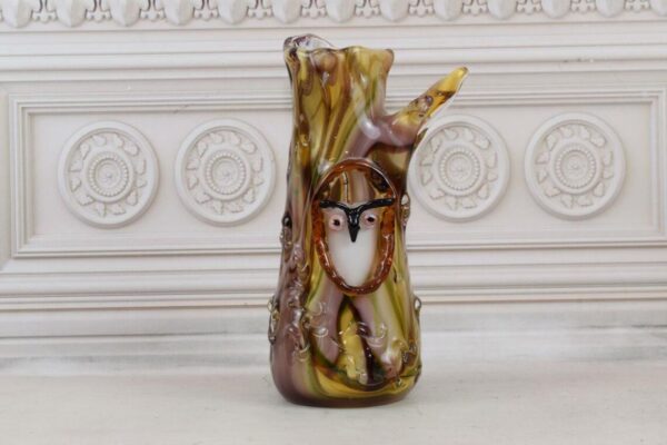 Murano Stil Glasvase Eule-Baumstamm-Design-30cm – Bild 9