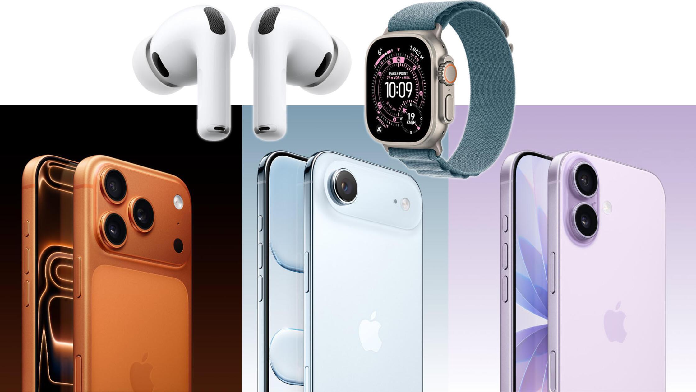 iPhone 17 kaufen: Neue Apple-Modelle iPhone Air, 17 Pro Max, AirPods Pro 3, Watch jetzt vorbestellen