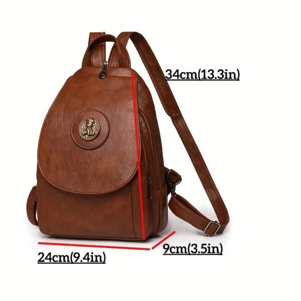 Eleganter Damen-Rucksack im Retro-Stil – Vielseitig und Kompakt – Bild 13