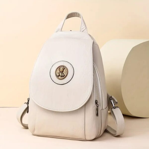Eleganter Damen-Rucksack im Retro-Stil – Vielseitig und Kompakt – Bild 10