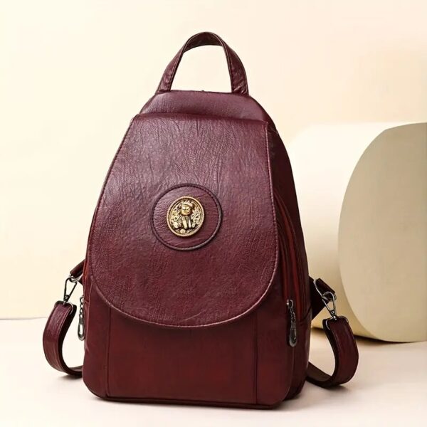 Eleganter Damen-Rucksack im Retro-Stil – Vielseitig und Kompakt – Bild 4