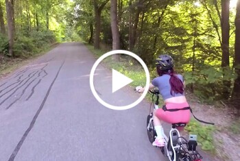 Radtour endet mit Riesenladung Sperma! Mit vollgewichster Radlerhose geht die Tour weiter!