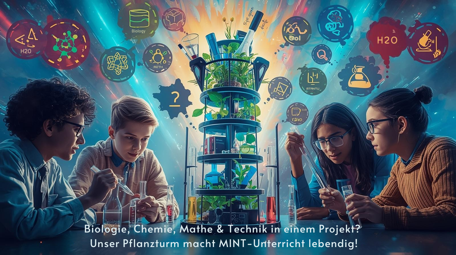 Unterricht mit Pflanztürmen