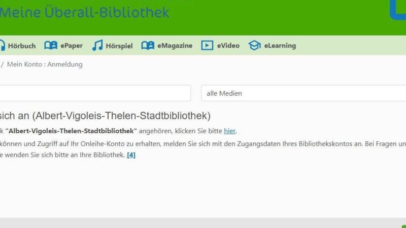 Wegen Wartungsarbeiten in Viersen: Online-Dienste der Bücherei fallen aus