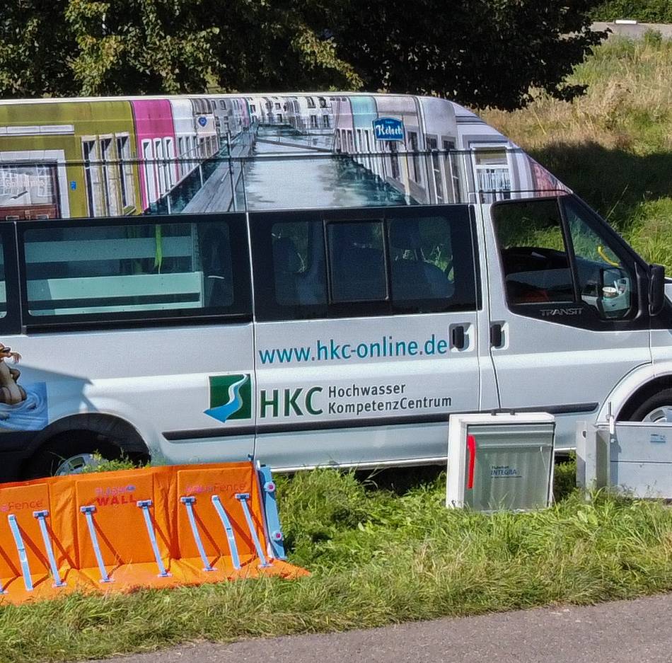 Infomobil in Langenfeld: Wie können sich Bürger besser vor Starkregen schützen?