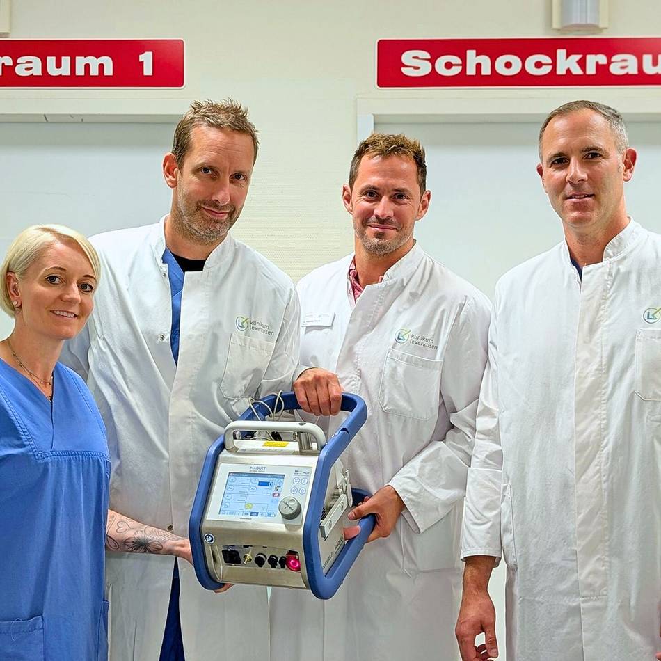Notfall-Verfahren am Klinikum Leverkusen: Lebensretter kaum größer als eine Einkaufstasche