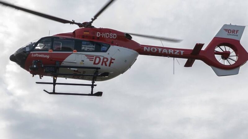 Einsatz in Straelen: Rettungshubschrauber landet auf SV Straelen-Sportplatz