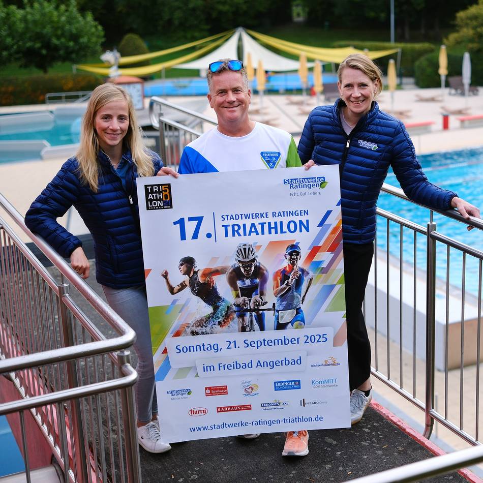 Großevent im Angerbad: Nur die Laufstrecke ändert sich beim Ratingen Triathlon