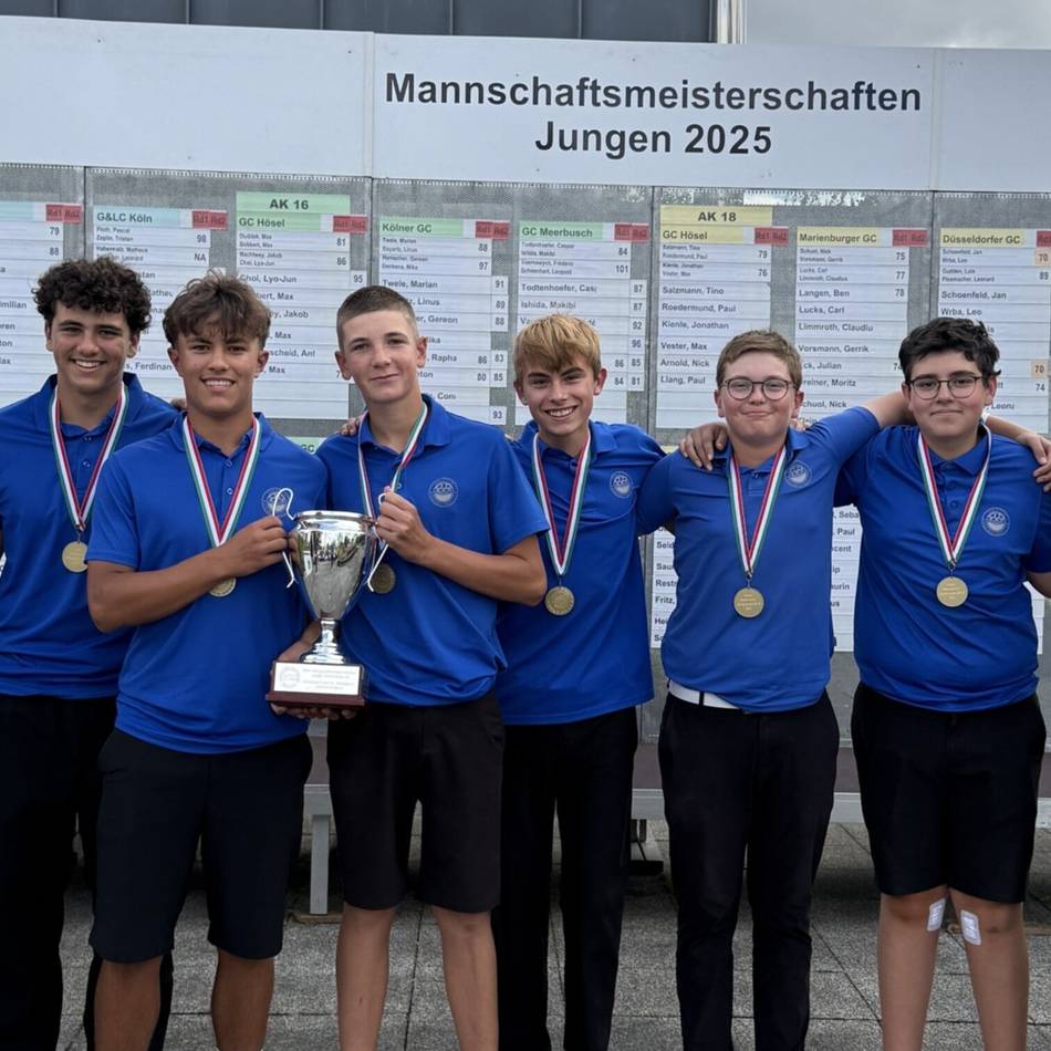 Hückeswagener qualifizieren sich für DM in München: Golf-Nachwuchs aus Dreibäumen wird sensationell NRW-Mannschaftsmeister