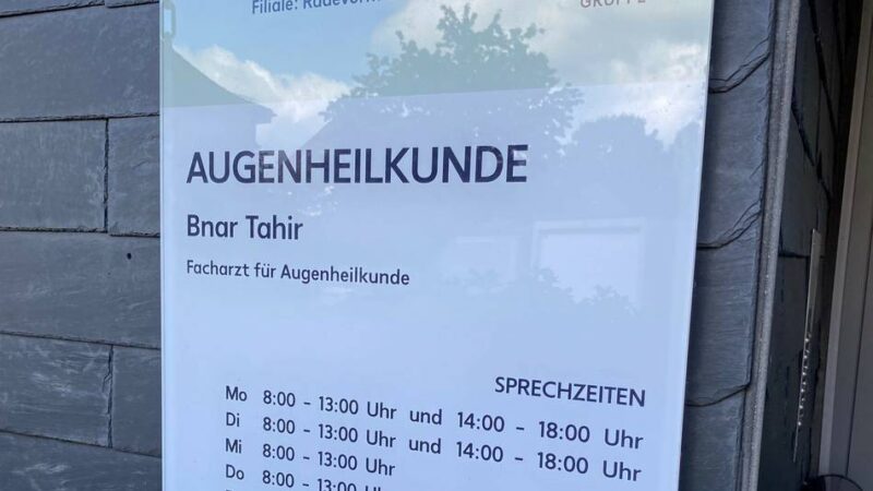 Ärztliche Versorgung in Radevormwald: Bergstadt bekommt ab 2026 wieder einen Augenarzt