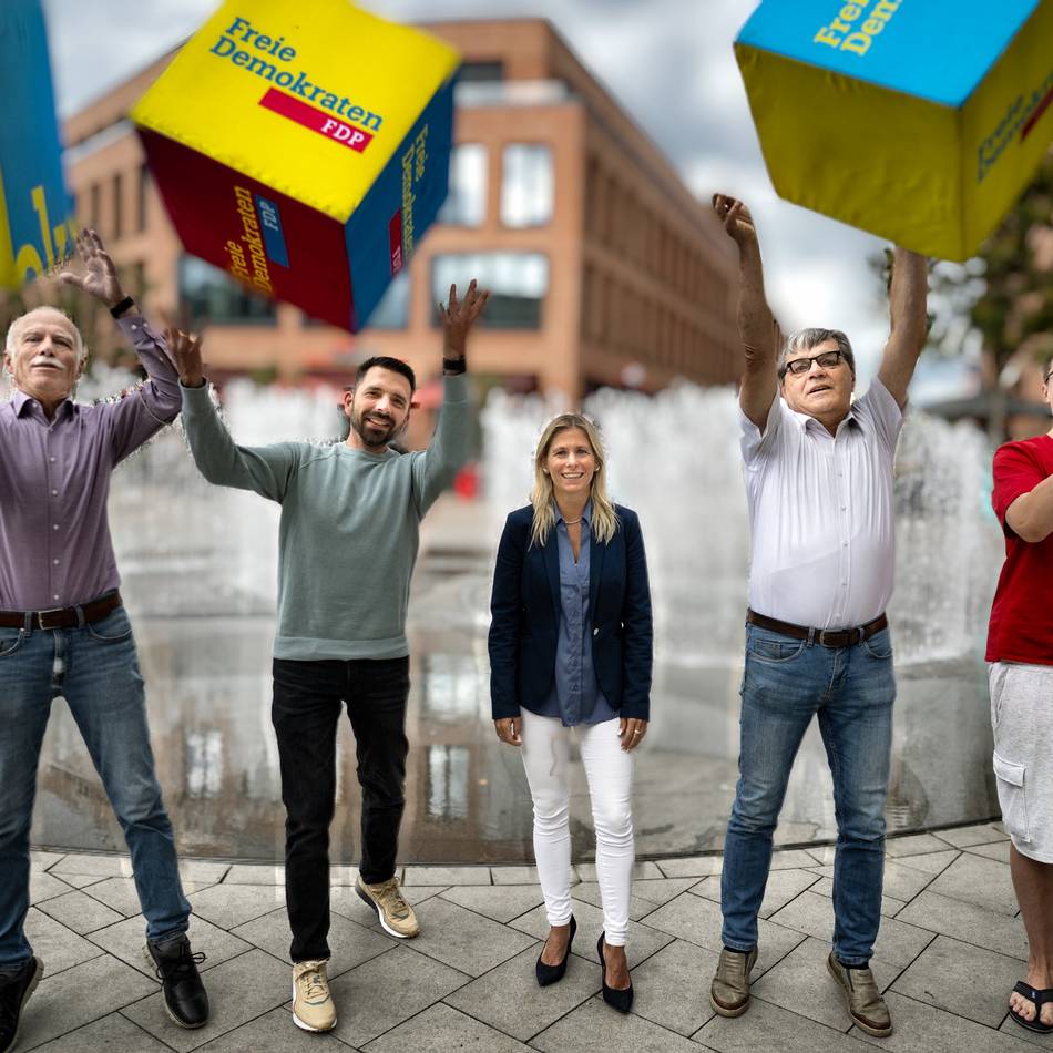 Kundgebung am Eierplatz: Monheimer FDP wirbt für Kurswechsel und hofft auf Rückkehr in den Rat