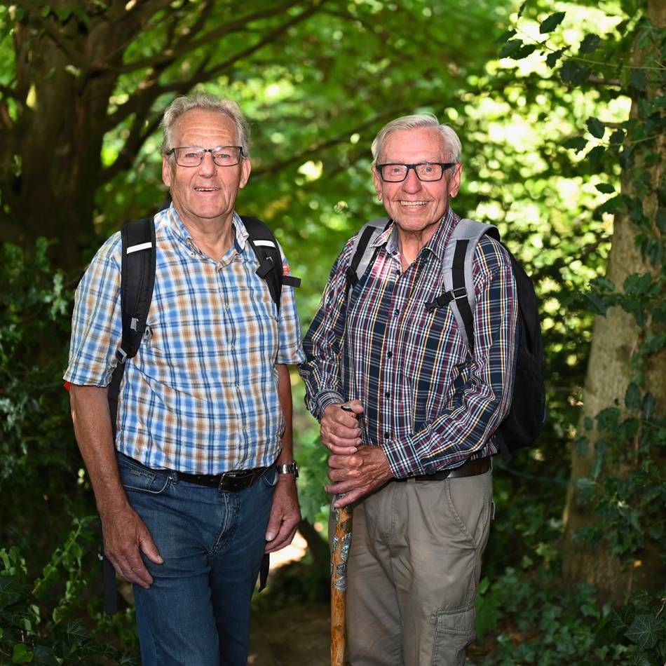 Hans Gerd Langguth und Walter Sieper aus Hückeswagen: Freunde und Wanderer fürs Leben
