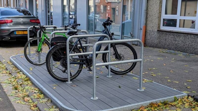 Abstellen von Fahrrädern: „Fahrradflunder“ in Kaldenkirchen aufgestellt