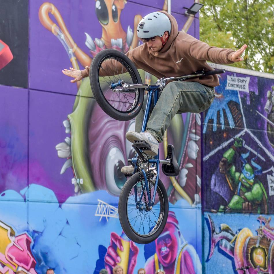 Sommer-Event von „Auf Achse“ in Geldern: Skater zeigen ihr Können am Bollwerk