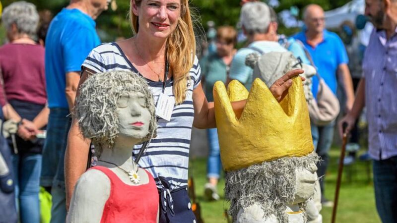 Zu Gast bei Judith Schelbergen in Achterhoek: Landart lockte zahlreiche Besucher zur Kreativschmiede
