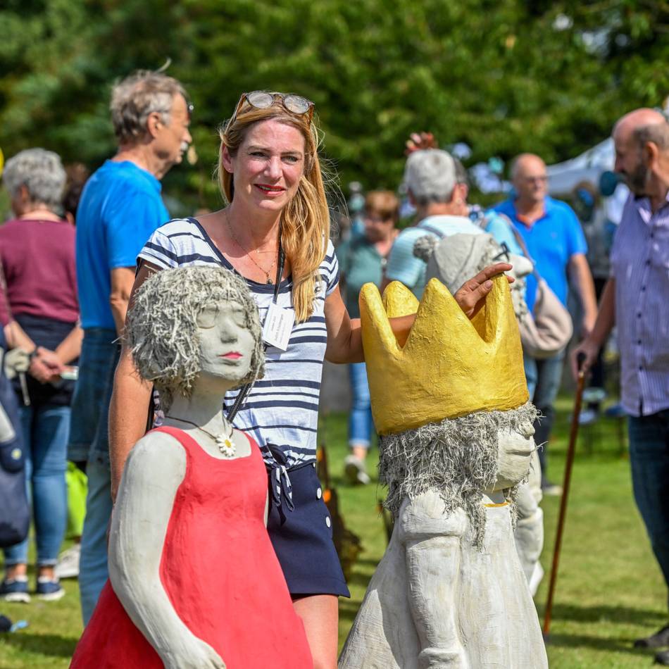 Zu Gast bei Judith Schelbergen in Achterhoek: Landart lockte zahlreiche Besucher zur Kreativschmiede
