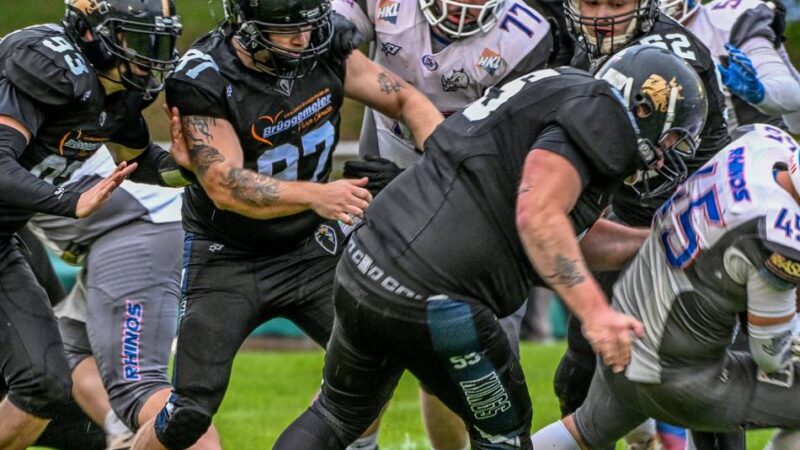 American Football im Hülspark-Stadion: Blitz, Donner, Regenbogen und eine dramatische Aufholjagd