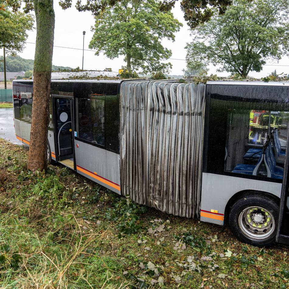 Fahrzeug von Fahrbahn abgekommen: Unfall mit Linienbus in Labbeck – mehrere Kinder leicht verletzt