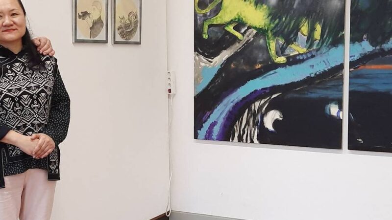 Ausstellung in Duisburg-Rheinhausen: Zhao Lixian und die Raubkatze als Symbol der Gefahr